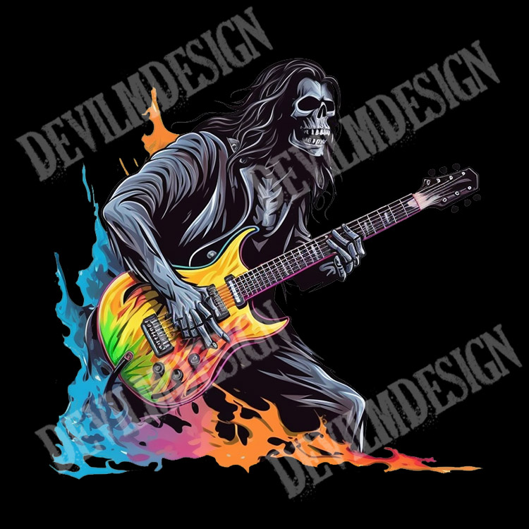 Skull Guitarist