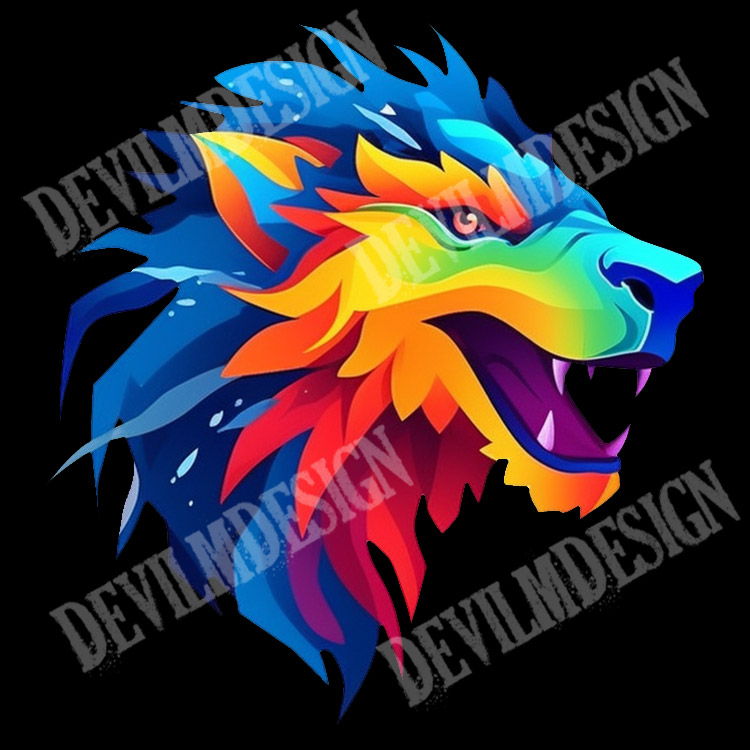 Colorful Lion