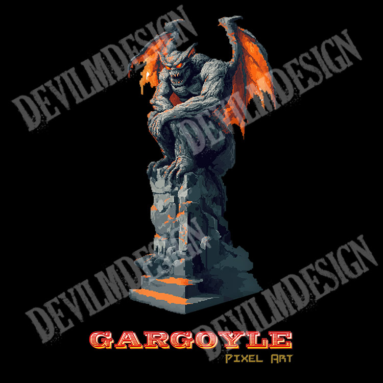 Logo Gargoyle Pixel Art